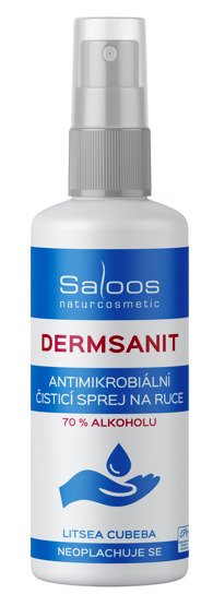 Antimikrobiální sprej na ruce Dermsanit, Saloos, 159 Kč (100 ml)