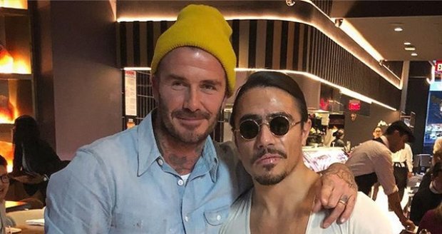 Salt Bae a David Beckham.