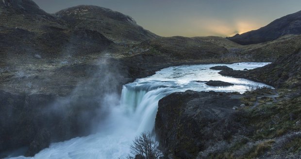 Lokalita Salto Grande v parku Torres del Paine, kde k úmrtí Libora došlo.