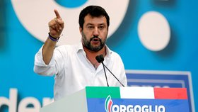 Předseda italské Ligy Severu Matteo Salvini