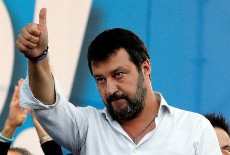 Předseda italské Ligy Severu Matteo Salvini