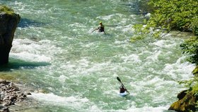 Řeka Salza v Rakousku