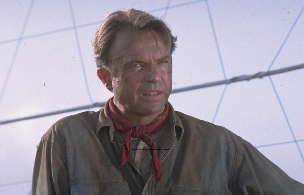 Sam Neill v Jurském parku