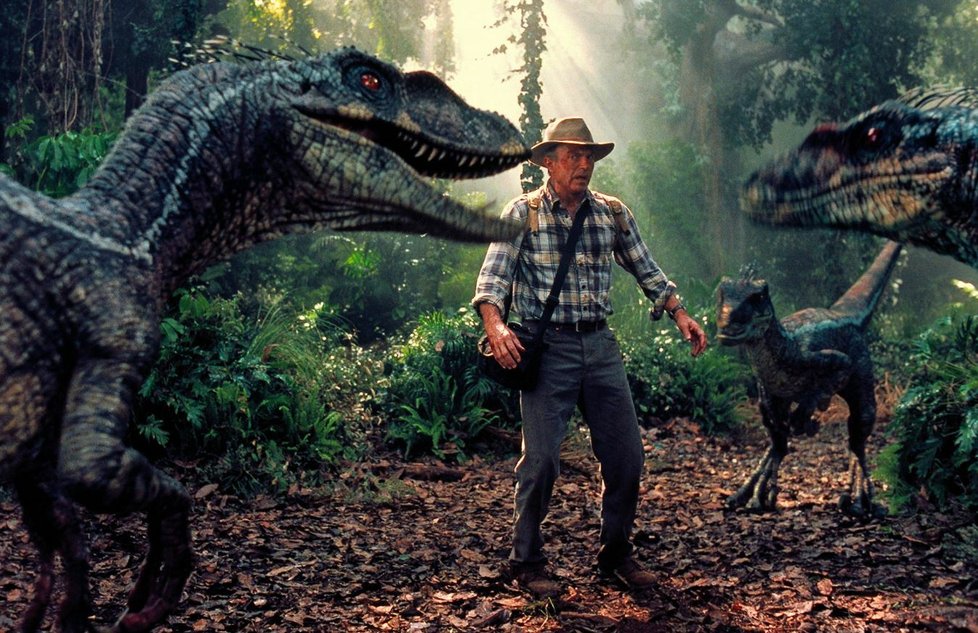 Sam Neill ve filmu Jurský park 3