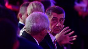 Andrej Babiš (ANO) V Národním muzeu na setkání Visegrádské čtyřky při oslavách sametové revoluce. (17. 11. 2019)