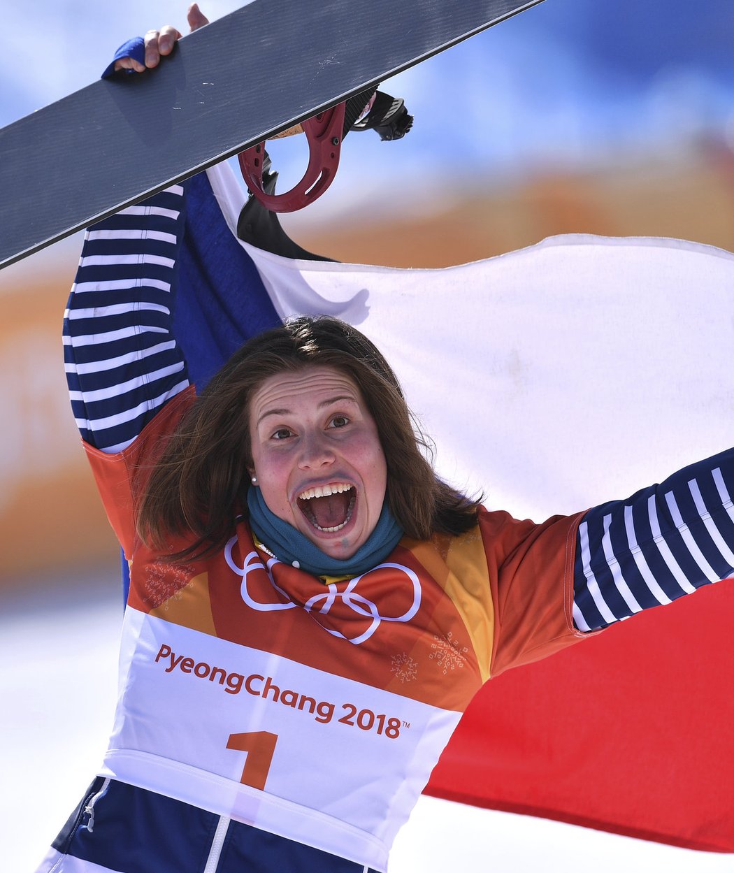 Eva Samková slaví zisk bronzové medaile