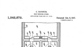 Patent na první samoobsluhu měl šest stran.