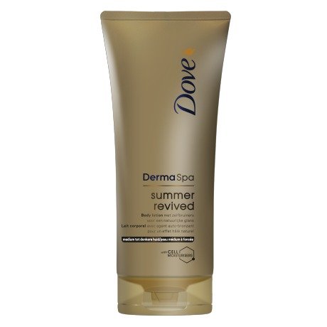 Tělové mléko Summer Revived Derma Spa, Dove, 150 Kč (200 ml)