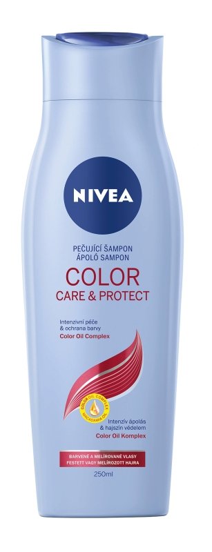 Nivea šampon Color Care, 78 Kč, koupíte v síti drogerií
