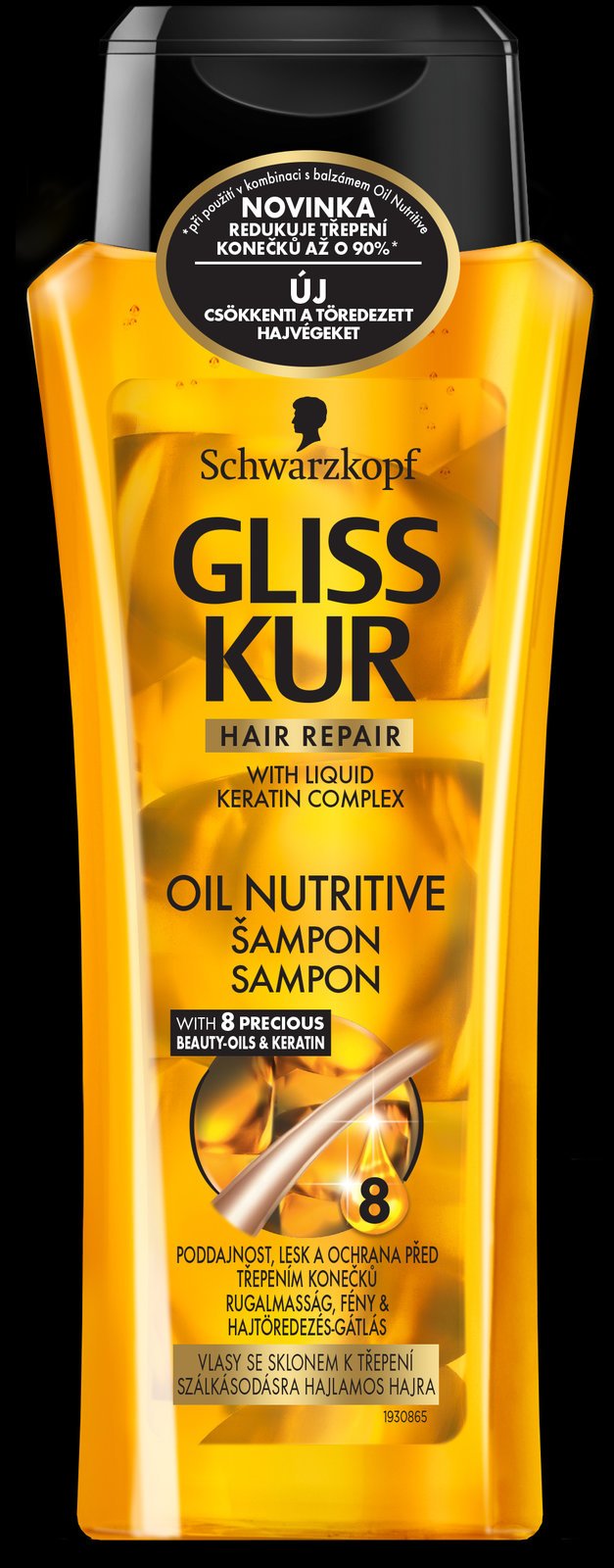 Gliss Kur Oil Nutritive, regenerační šampon, 85 Kč (250 ml), koupíte v síti drogerií