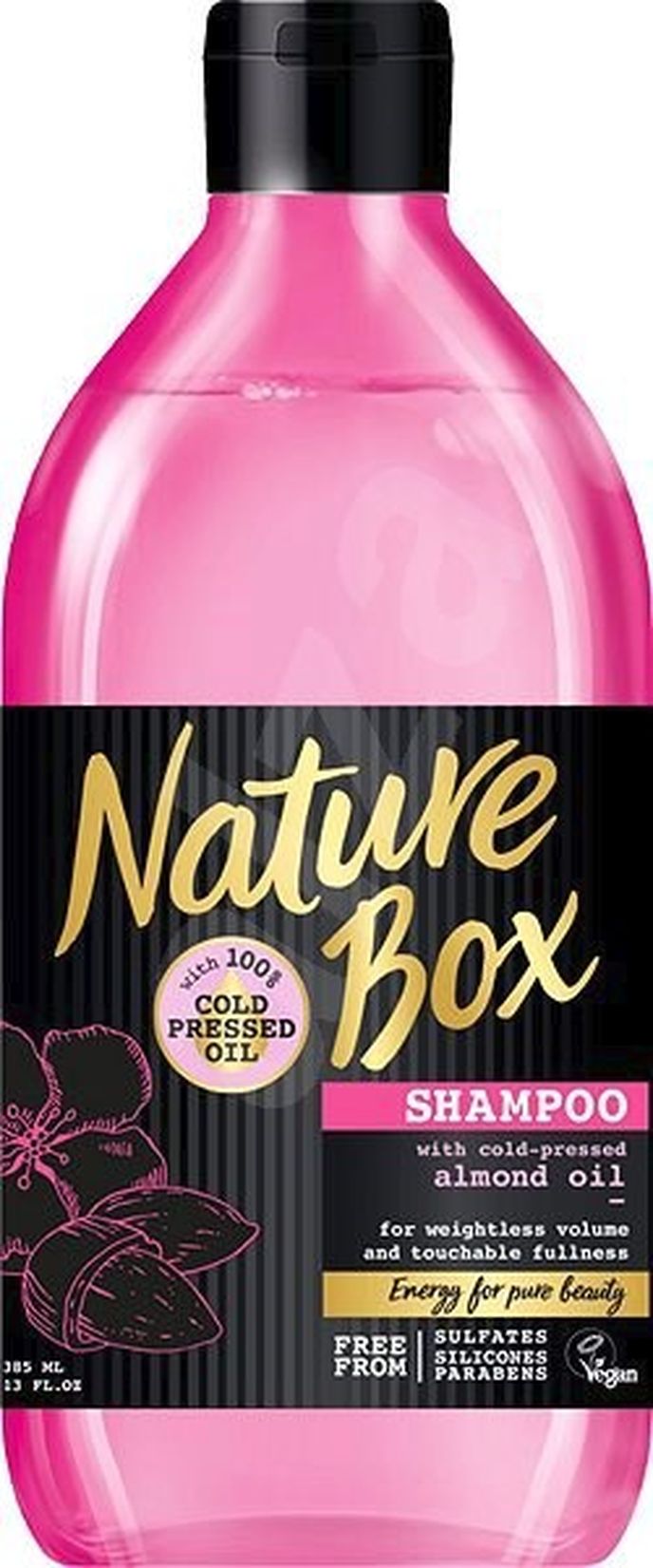 Přírodní šampon pro lesk vlasů Almond Oil, Nature Box, alza.cz, 139 Kč/385 ml