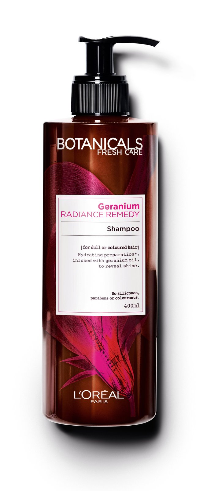 Šampon Botanicals Fresh Care, Geranium Radiance remedy, L´Oréal Paris, 199,90 Kč (400 ml)