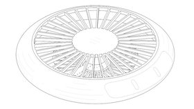 Náčrty z patentu létajícího dronu od Samsungu