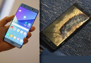 Samsung Galaxy Note 7 se přehřívá a může se sám vznítit.