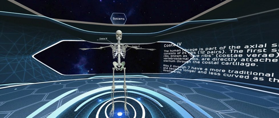 Samsung v ČR spustil pilotní projekt k výuce anatomie v brýlích Gear VR 
