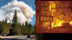 Požár v Kalifornii pronikl už i do Yosemitského národního park