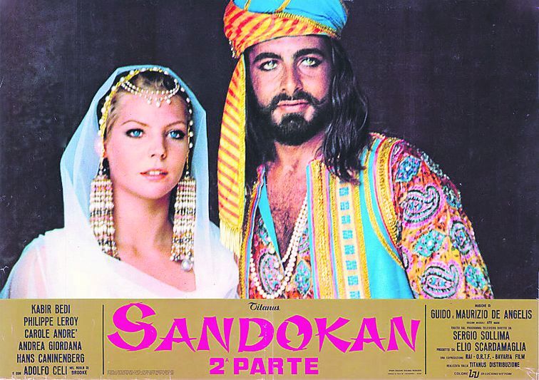 1975:  Sandokan a Marianna, hrdinové kultovního seriálu.
