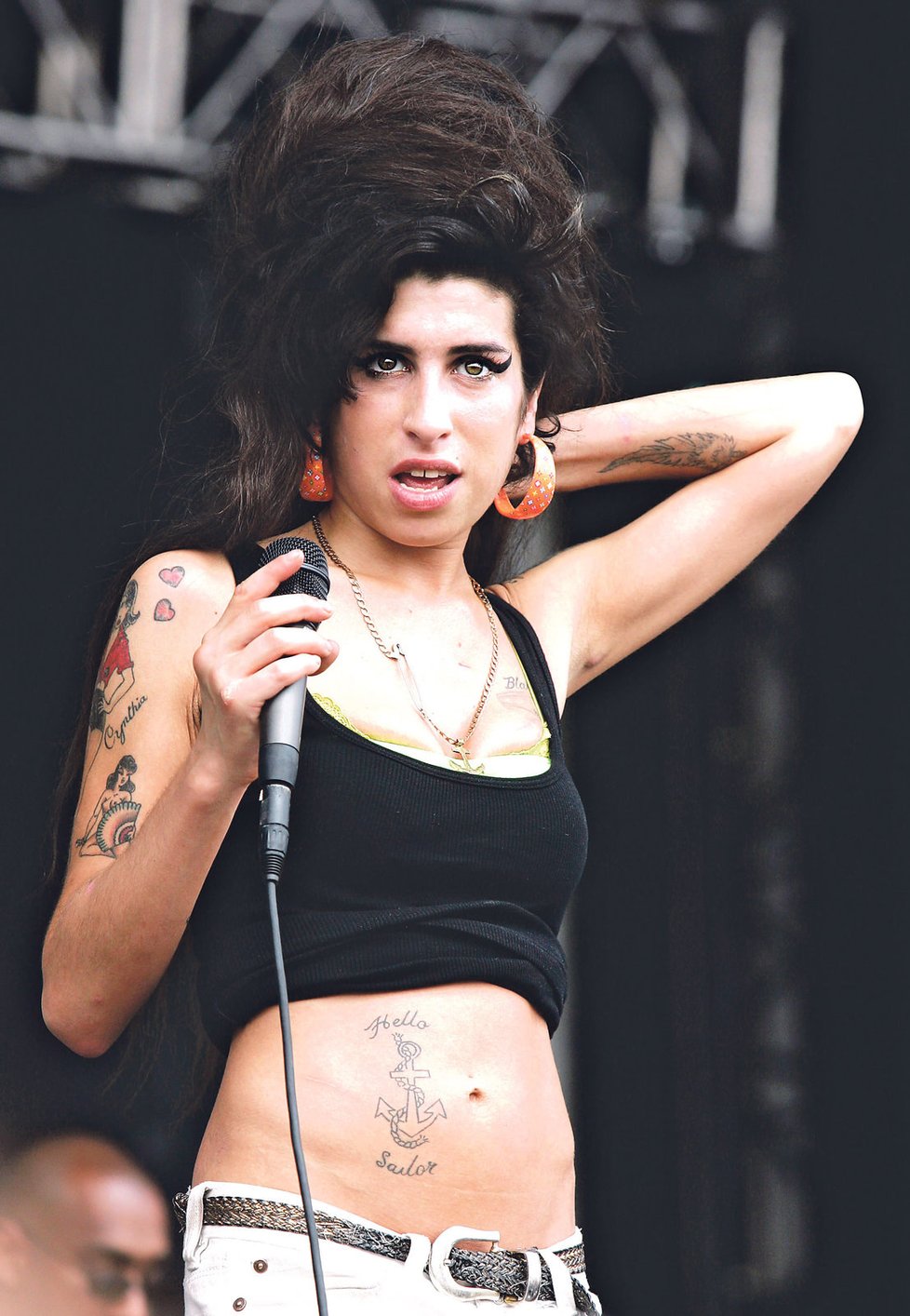 Líčením a účesem se Sandra Nováková stylizovala do zesnulé zpěvačky Amy Winehouse.