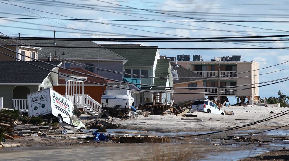 Následky hurikánu Sandy jsou děsivé