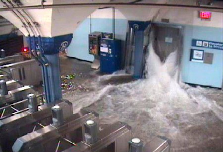 Zaplavené newyorské metro