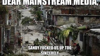 Hurikán Sandy nezasáhl jen USA. "Neviditelní" Kubánci se hlásí o pozornost