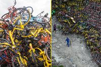 Hřbitov opuštěných kol: Na 30 tisíc bicyklů rezne na parkovišti, nikdo je nechce