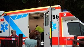 Žena byla převezena do pražské nemocnice v Krči