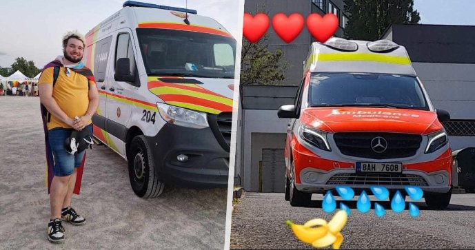 Dominik Chvátal z Prahy se považuje za sanitku Mercedes, se kterými udržuje dlouhodobý vztah