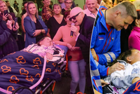 Nehybnou Alenku navštívil zpěvák Jiří Korn: Oči jí zářily jako reflektory