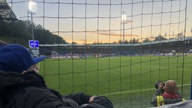 Splněný sen pana Jaroslava, zápas Slovanu Liberec sledoval přímo na stadionu