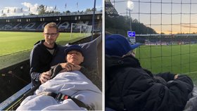Splněný sen pana Jaroslava, zápas Slovanu Liberec sledoval přímo na stadionu