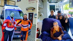 Vážně nemocný Ondra (12) se stal rytířem: Na událost ho přivezla speciální sanitka