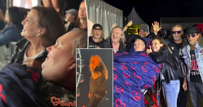 Radek díky Sanitce splněných snů vyrazil na koncert skupiny Kabát.