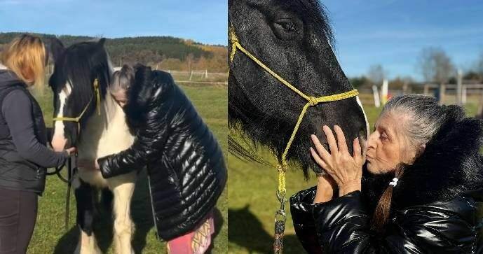 Nemocná Hana ztratila zrak, k milovaným koním ji vzala Sanitka splněných snů.