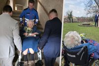 Nečekané překvapení pro babičku Jarušku: Tajně ji dovezli na svatbu vnuka