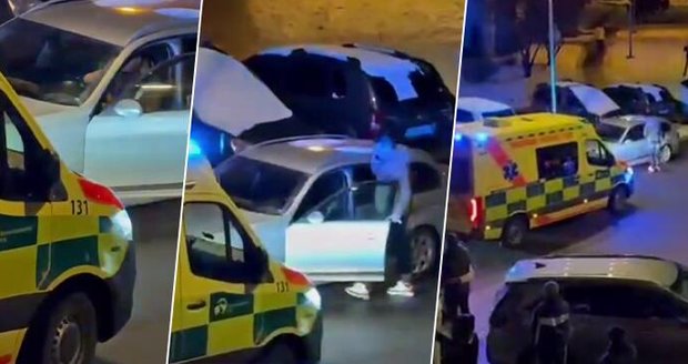 Bezohledný muž v Ostravě zablokoval svým autem průjezd sanitky a situaci schválně prodlužoval. Ta přijela k pacientovi pozdě.