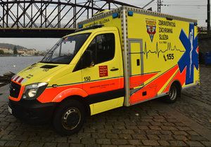 Prague ambulance.  illustrative photo