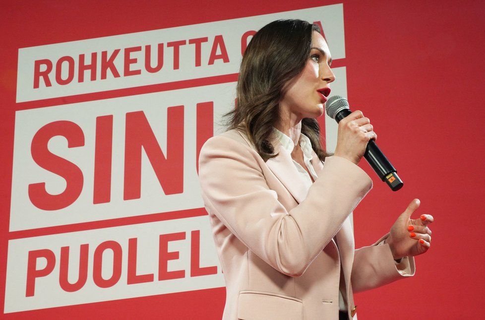 Volby ve Finsku: Sanna Marinová (2.4.2023)
