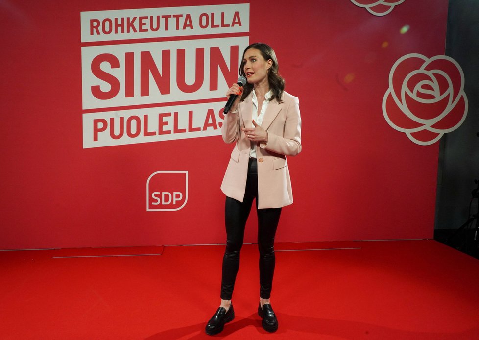 Volby ve Finsku: Sanna Marinová (2.4.2023)