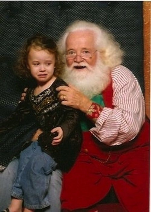 Děsivý stařík Santa.