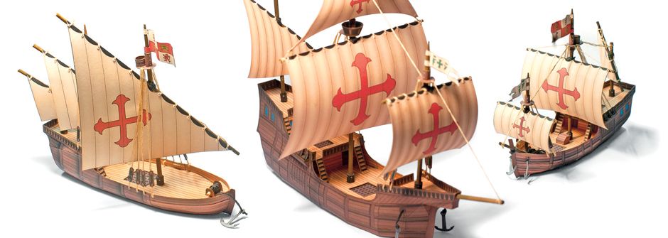 Santa Maria, Niňa a Pinta: Kolumbova flotila vystřihovánek je kompletní 