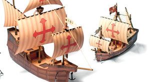 Santa Maria, Niňa a Pinta: Kolumbova flotila vystřihovánek je kompletní 