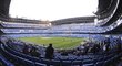 Stadion Realu Madrid Santiago Bernabéu při pohledu zevnitř