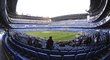 Stadion Realu Madrid Santiago Bernabéu při pohledu zevnitř