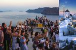 Řecké Santorini je oblíbeným terčem turistů