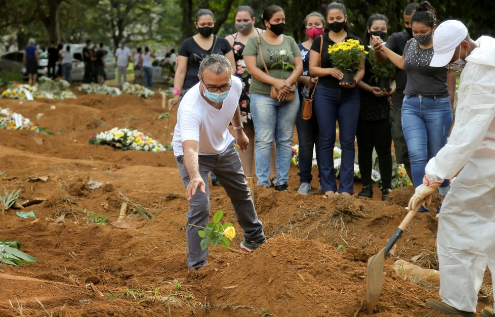 Koronavirus v Brazílii: Pohřeb v Sao Paulo