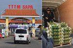 Razie policistů, celníků, veterinární správy a Státní zemědělské a potravinářské inspekce v tržnici Sapa, 22. března 2019.