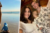 Sexy máma Sára Donutilová: Vysněná dovolená ve třech