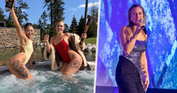 Dámská jízda Milfajtové se Špetlíkovou v Tatrách: Zadečky ve vířivce!