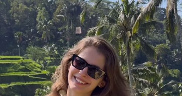 Sara Sandeva si užívá dovolenou na Bali.